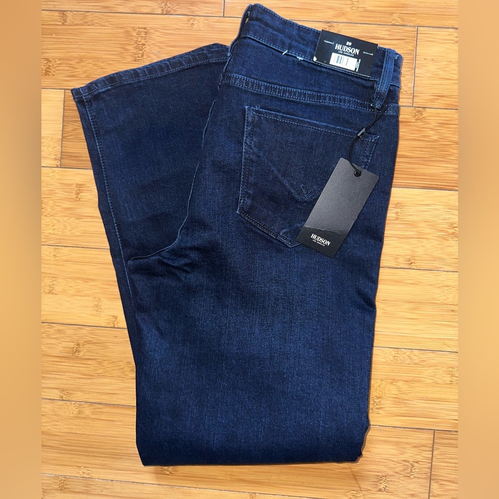 Hudson Jeans Dark Blue Straight Leg Women Jeans